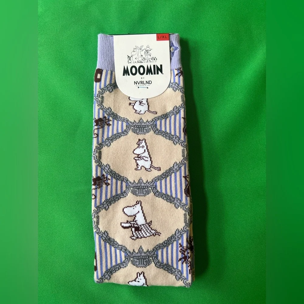 Moomin Celebration Crew Socks Unisex Lavender Size L-XL